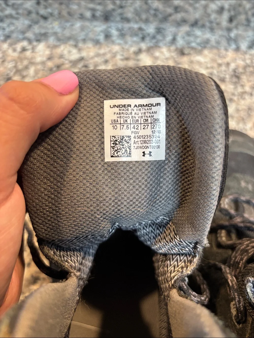 Under Armour Black Women's All-Terrain Waterproof Hiking Boots
